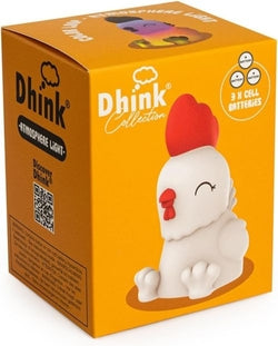 Luz de Noche Mini Dhink Gallina Pilas LR44 para niños y adultos