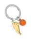 Llavero Metalmorphose Sports Basket Zapatilla Pelota Naranja Marca Metalmorphose