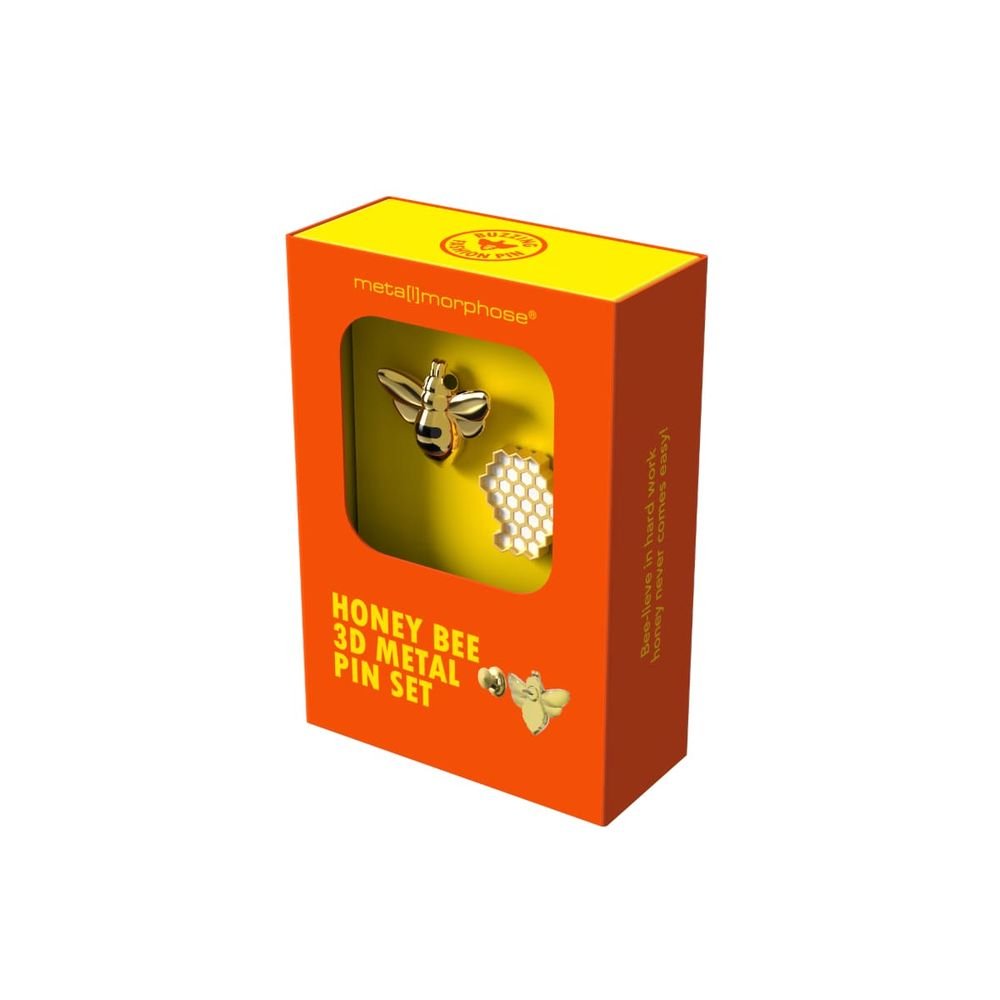 Juego 2 Pins Metalmorphose Animals Abeja y Panel Marca Metalmorphose Imagen principal del producto