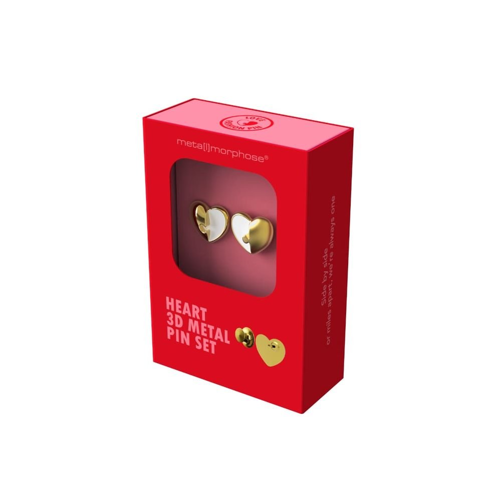 Juego 2 Pins Metalmorphose Lifestyle Corazón Puzzle Marca Metalmorphose Imagen principal del producto