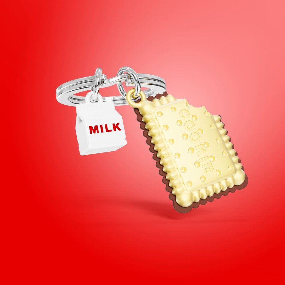 Llavero Metalmorphose Foodie Cookies & Milk