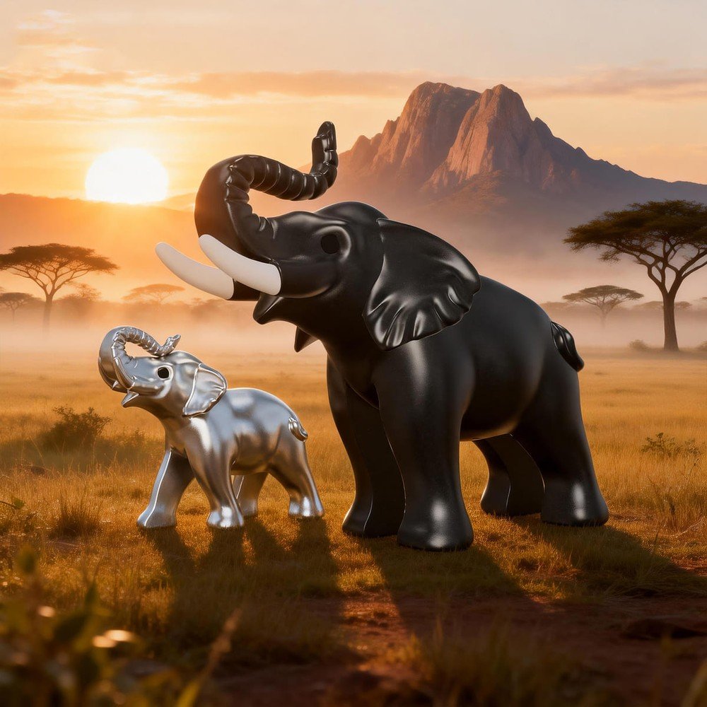 Llavero Metalmorphose Animals Elefante