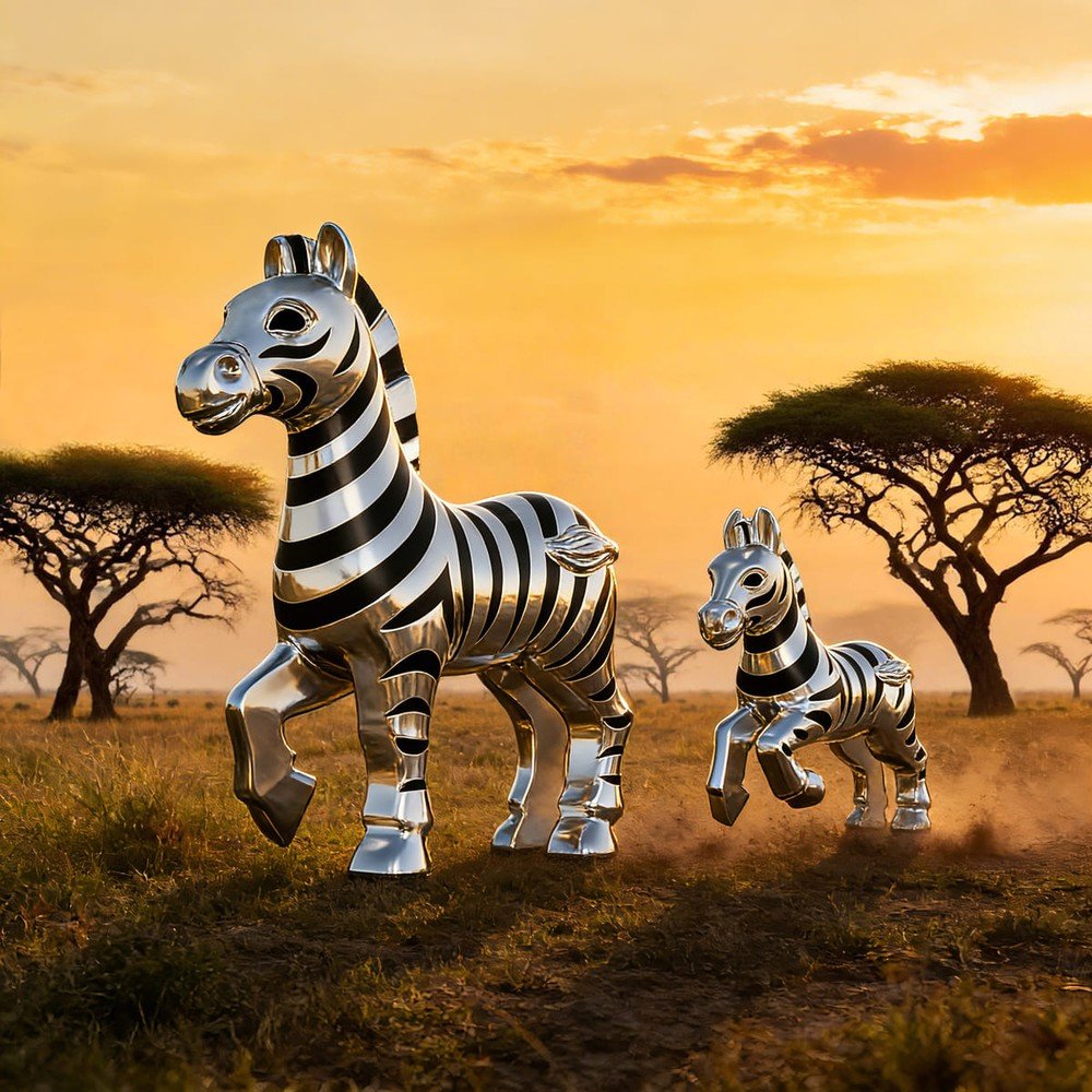 Llavero Metalmorphose Animals Zebra