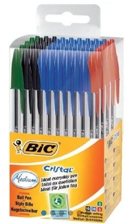 Bolígrafos Bic Cristal Colores Surtidos Marca BIC Imagen principal del producto