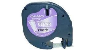 Cinta Dymo Tag 12x4 Plástico Transparente Marca Dymo