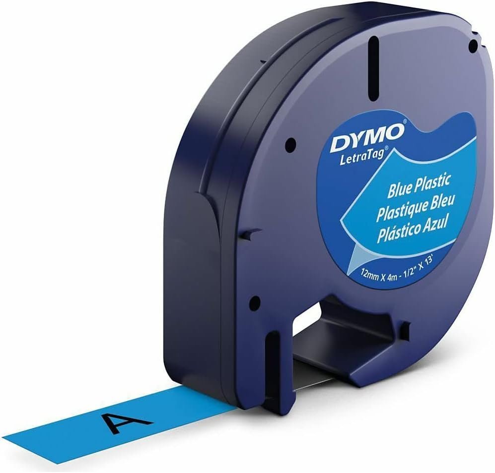 Cinta Dymo Tag 12x4 Plástico Azul Marca DYMO