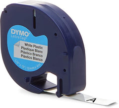 CINTA DYMO TAG 12MM PLASTICO BLANCO | 1 UNIDADES | (DYMO)