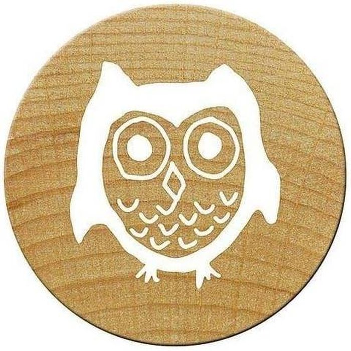 SELLO REDONDO MINI WOODIE BUHO 1,5X3 CM | 1 UNIDADES | (COLOP ESPAÑA S,L,)