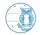 Sello Exlibris Woodies Stamp Diseño Búho Marca Colop España Imagen principal del producto