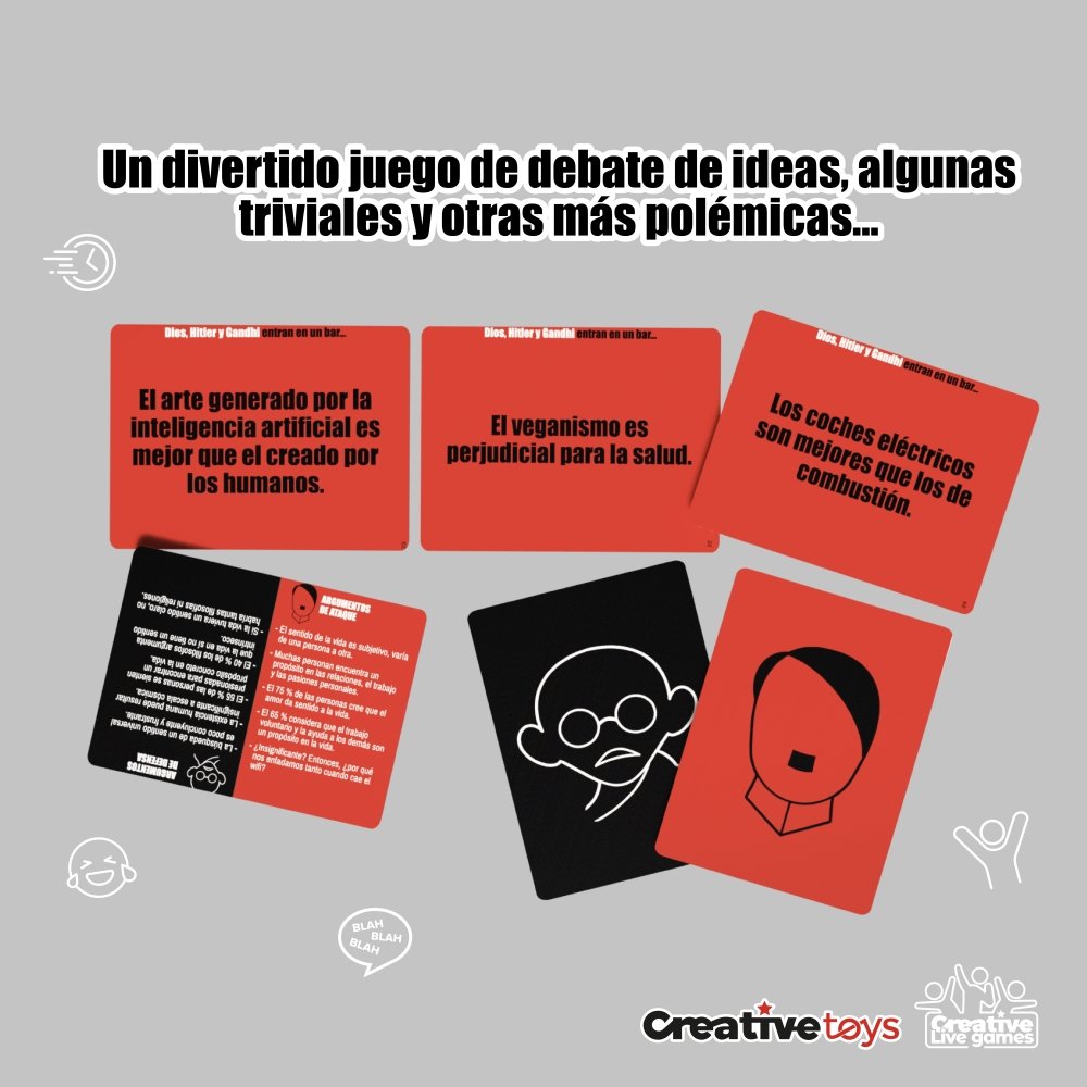 Juego de mesa Dios, Hitler y Gandhi entran en un bar
