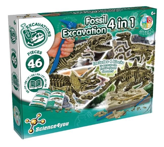 Juego Excavaciones 4 en 1 Science 4 You Imagen principal del producto