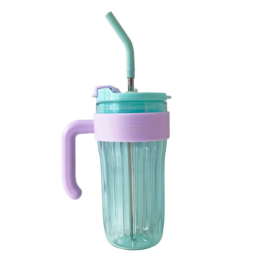Taza con pajita Marshmallow 920ml