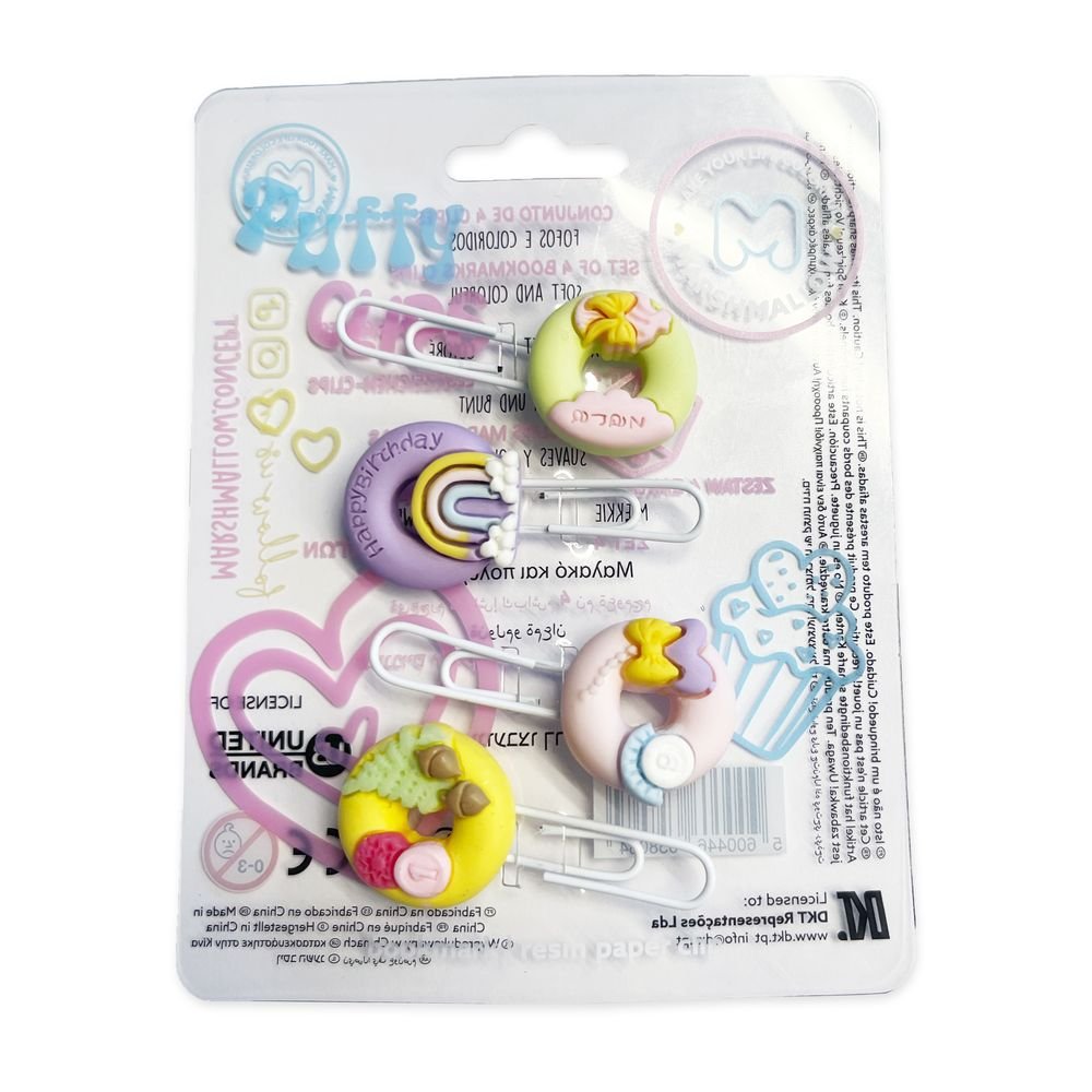 Set Clip Surtidos Bookmark Paper Marshmallow