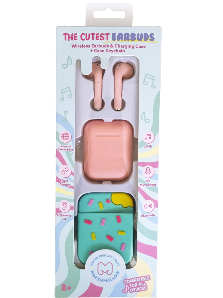 Auriculares y Caja The Cutest Earbuds Surtidos MARSHMALLOW Imagen principal del producto