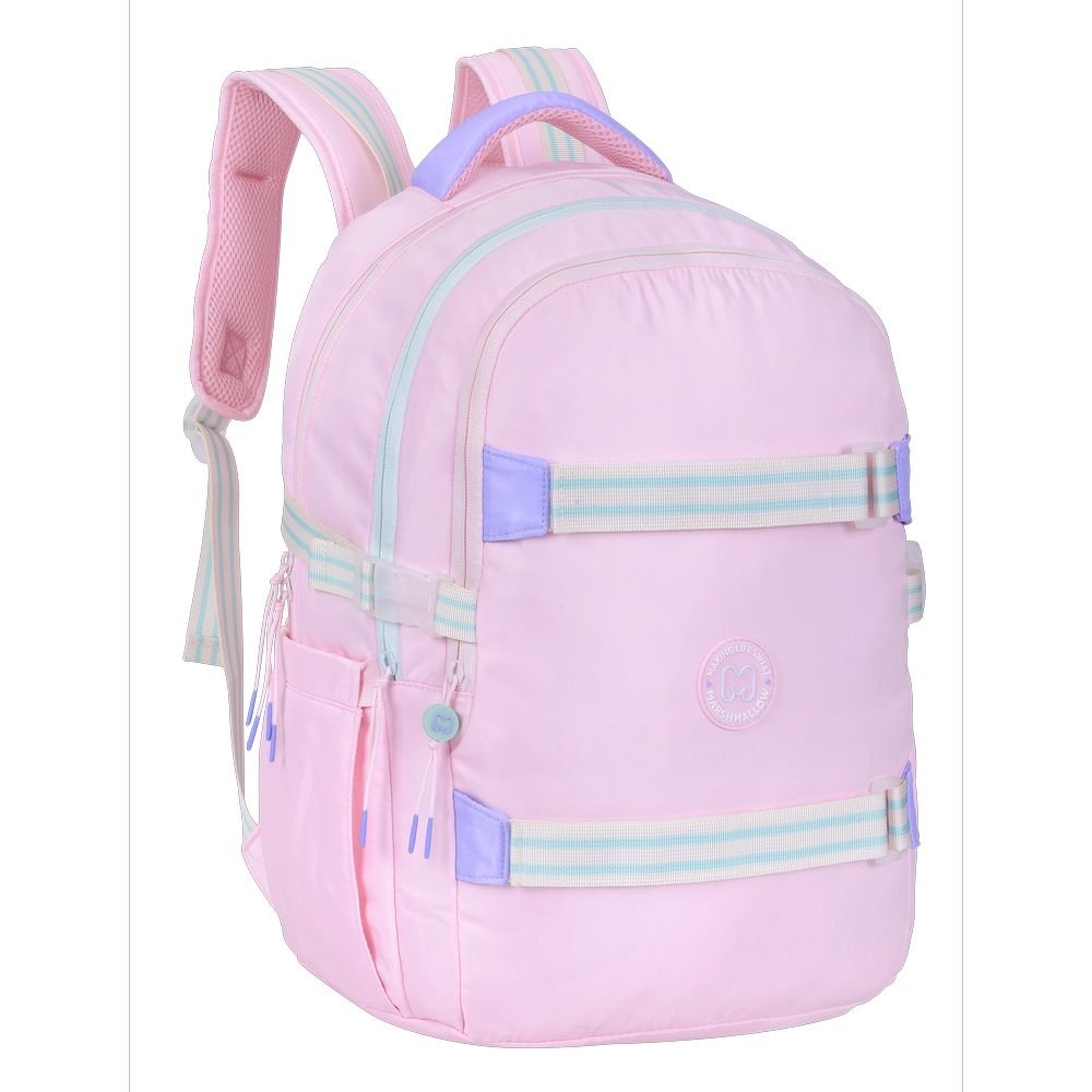 Mochila escolar Aura Pink Marshmallow 44x31cm