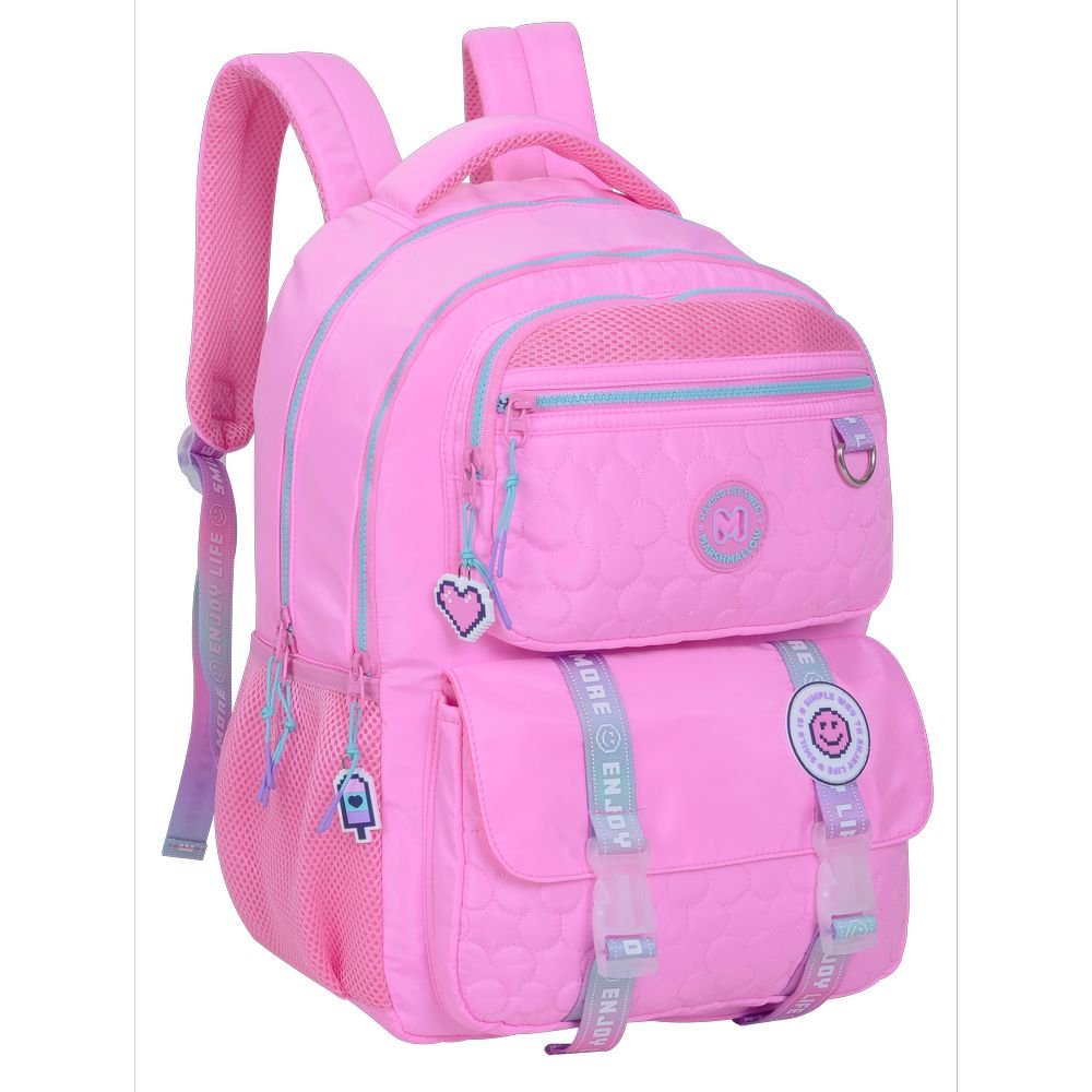 Mochila Escolar Doble Blush 44x32cm Marshmallow