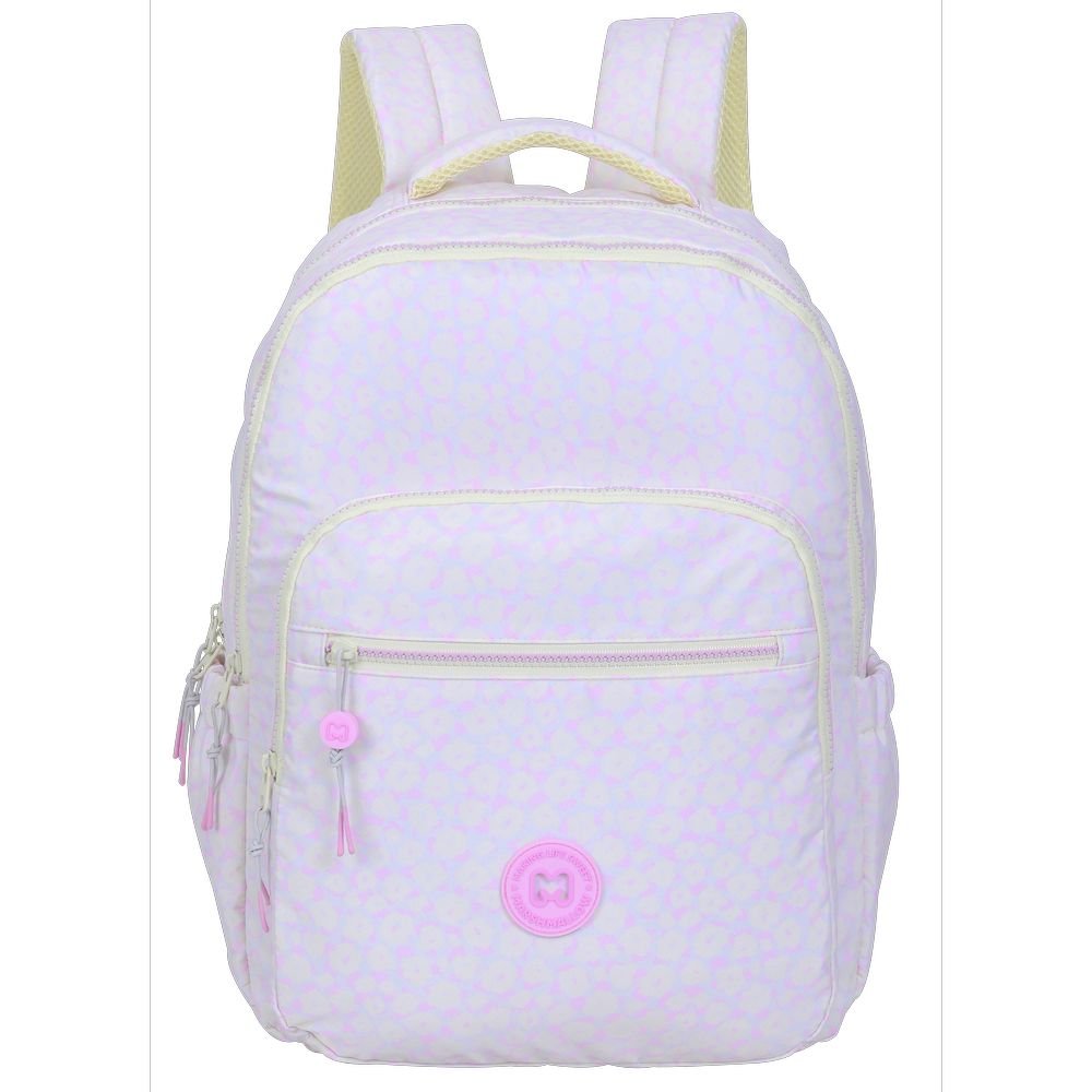 Mochila Escolar Doble Tropical Pink Marshmallow 43x33cm