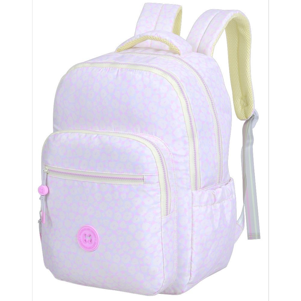 Mochila Escolar Doble Tropical Pink Marshmallow 43x33cm