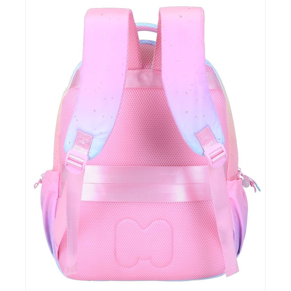 Mochila Escolar Doble Degradé Marshmallow 43x32cm