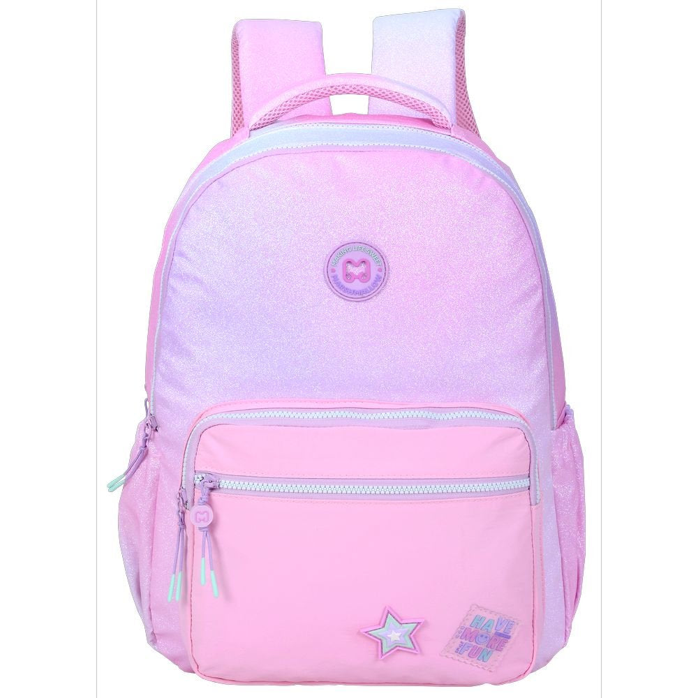 Mochila Escolar Doble Spotlight 43x33cm Marshmallow