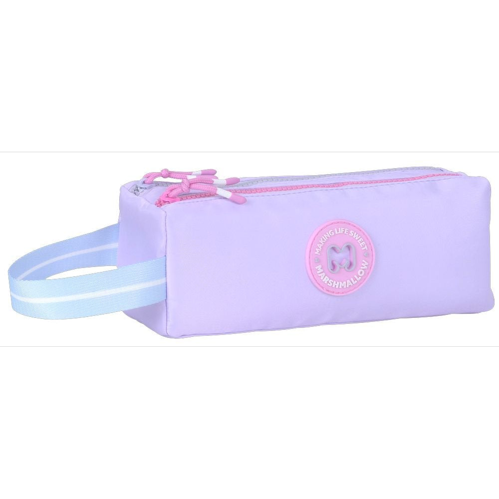 Portatodo Doble Pistachio Purple Marshmallow con asa