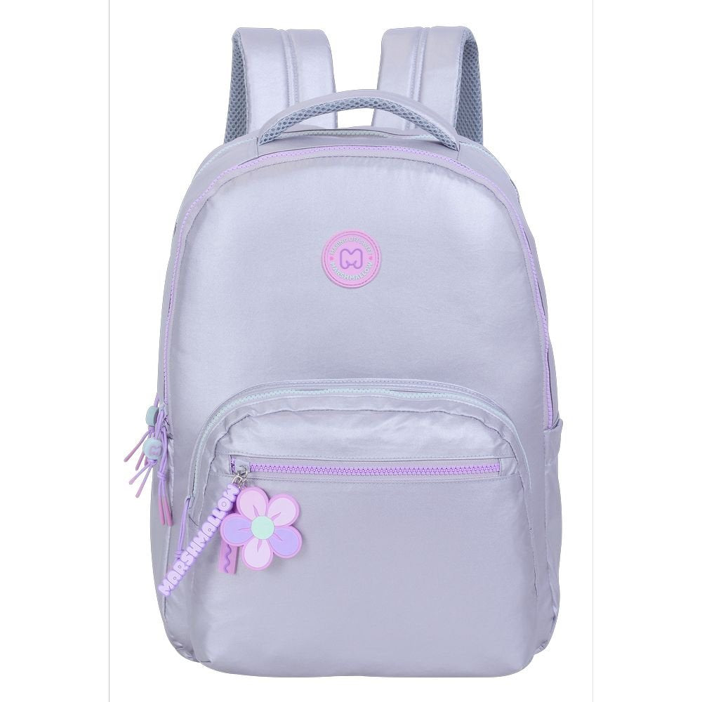Mochila Escolar Doble Platinum 43x33cm Marshmallow