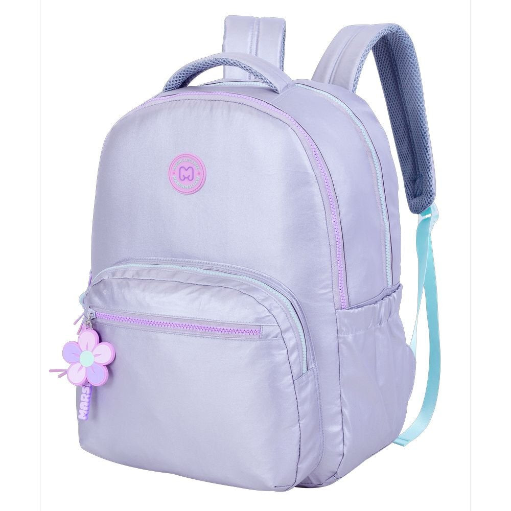 Mochila Escolar Doble Platinum 43x33cm Marshmallow