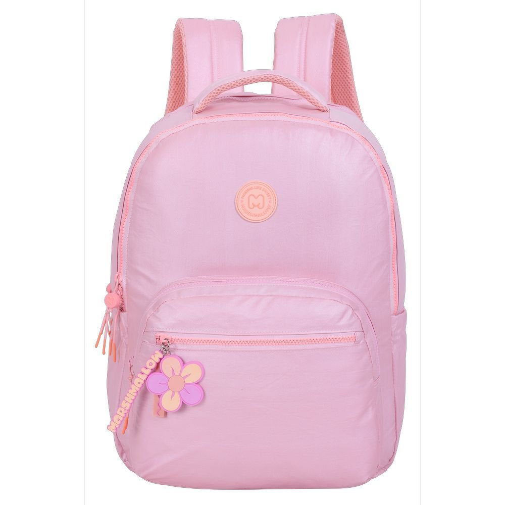 Mochila Escolar Doble Platinum Pink 43x33cm Marshmallow