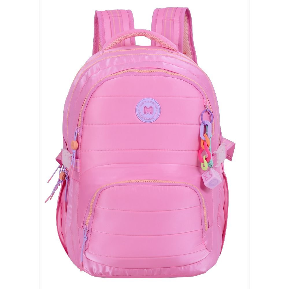 Mochila Escolar Doble Puffy Pink Marshmallow 44x32cm