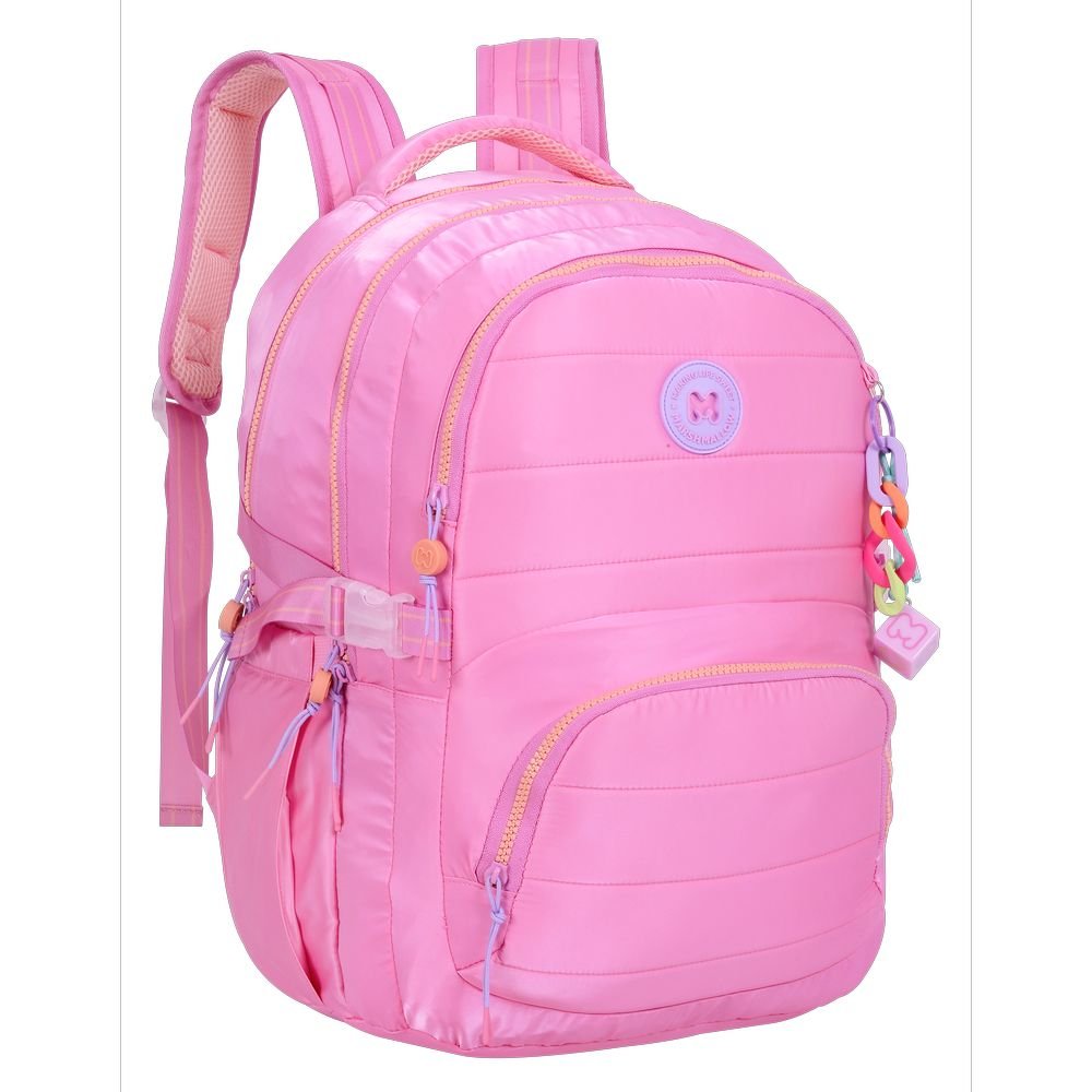 Mochila Escolar Doble Puffy Pink Marshmallow 44x32cm