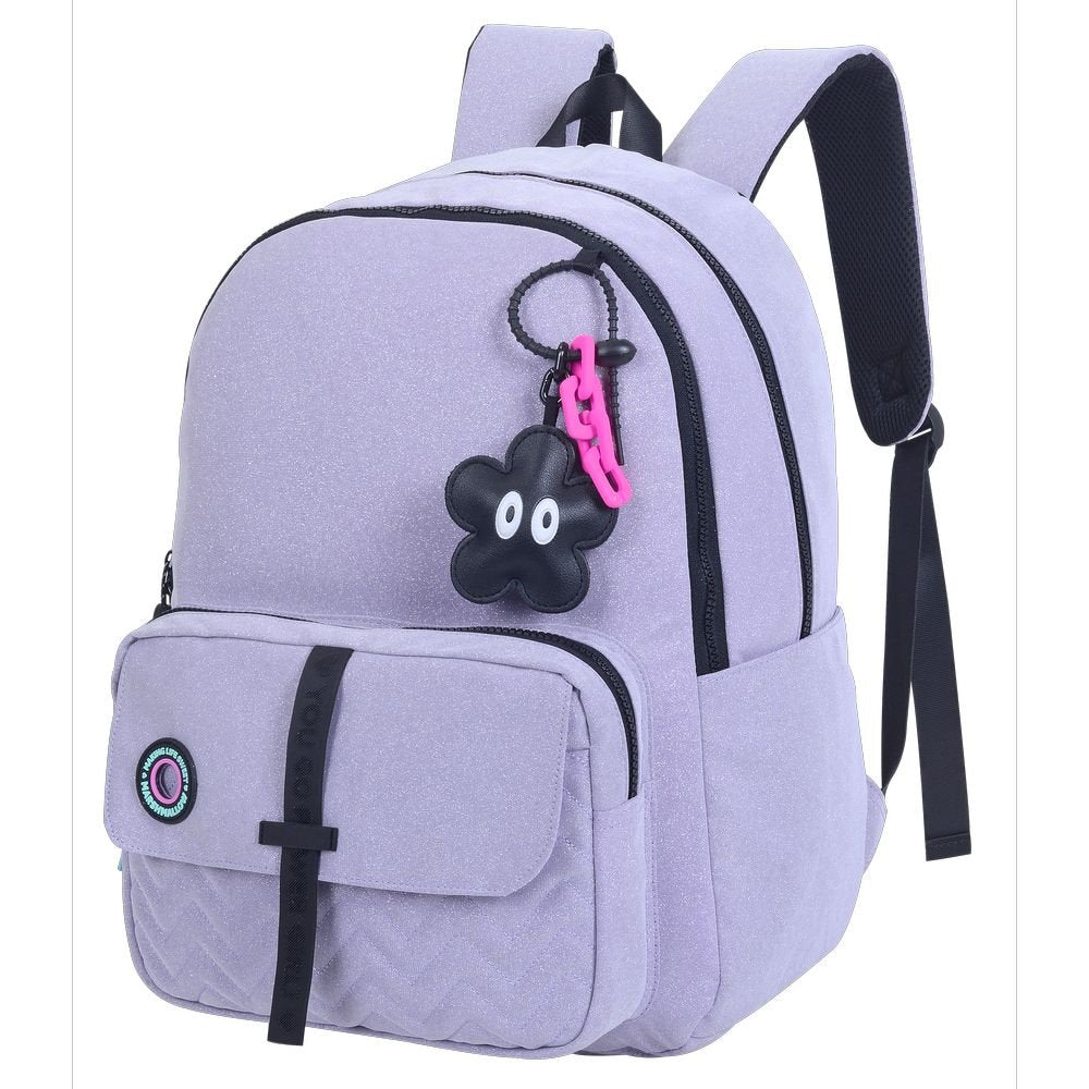 Mochila Escolar Doble Nighty Purple Marshmallow