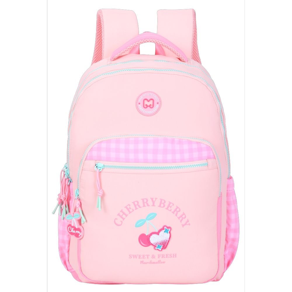 Mochila Escolar Cherry 44x32cm Marshmallow