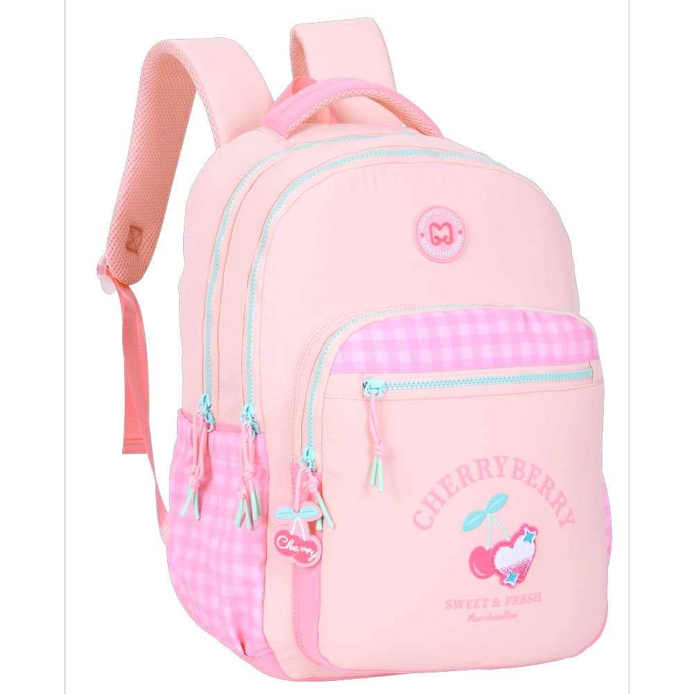 Mochila Escolar Cherry 44x32cm Marshmallow
