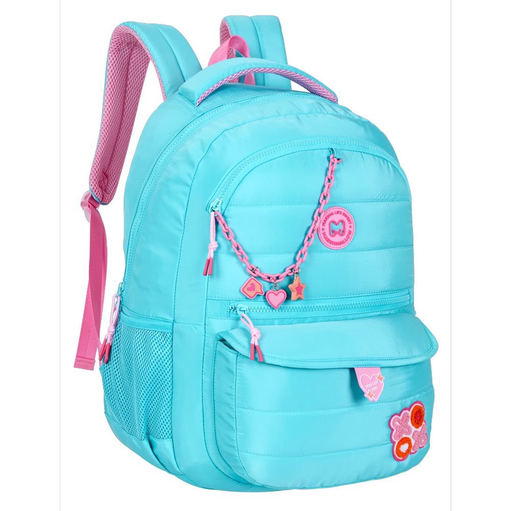 Mochila Escolar Pillow Blue 43x32cm Marshmallow