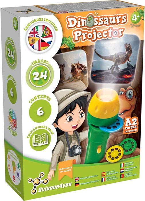 JUEGO PROYECTOR DINOSAURIOS | SCIENCE 4 YOU | 1 UNIDAD | 5600983624009 Imagen principal del producto