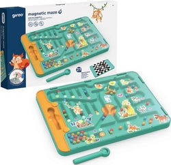 Juego de Mesa Zoológico y Ajedrez Giros para Todas las Edades