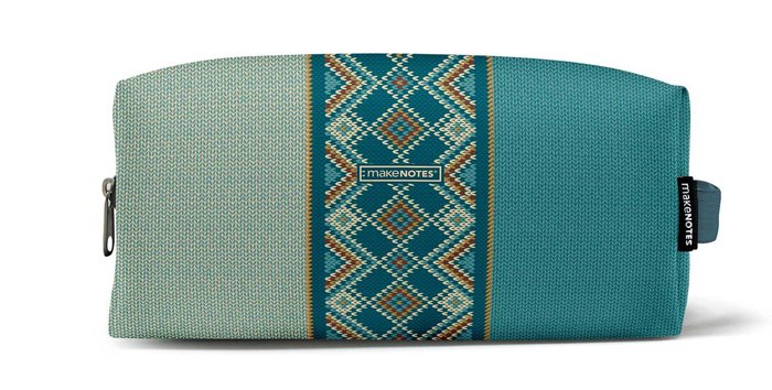 NECESER PARA COSMETICOS RECTANGULAR PEQUEÑO KNIT | MAKENOTES Imagen principal del producto