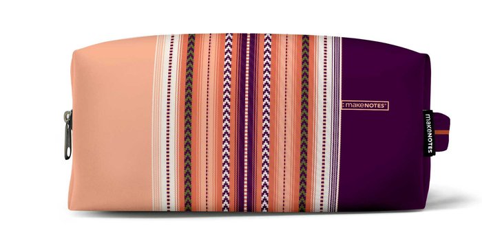 NECESER PARA COSMETICOS RECTANGULAR PEQUEÑO ETHNIC | MAKENOTES Imagen principal del producto