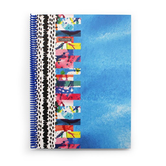 Cuaderno espiral A4 cuadricula 100 hojas Colorful Grung MAKENOTES