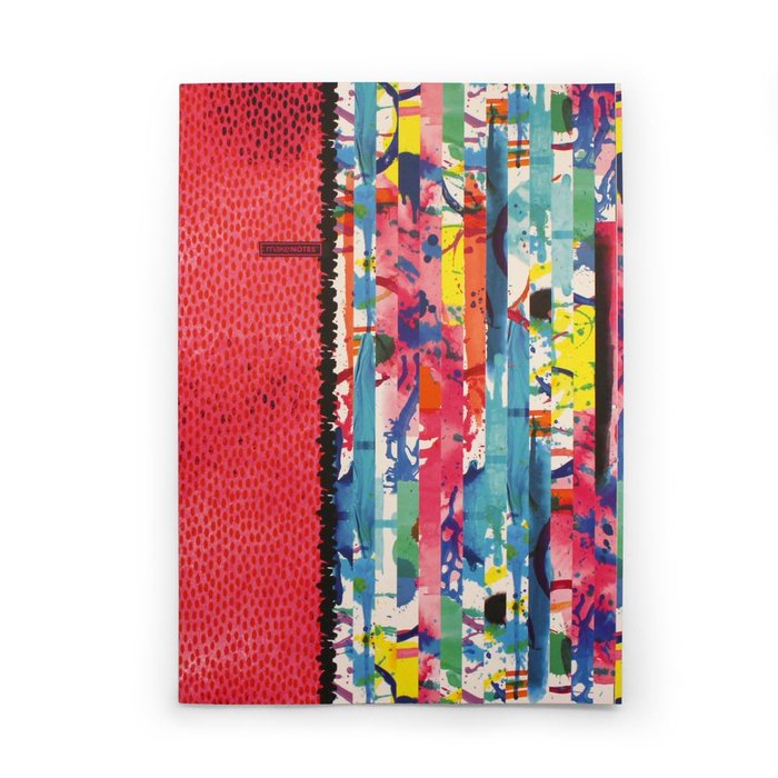 Cuaderno Grapado A4 Rayado 40 Hojas 80 g Colorful Grunge MAKENOTES
