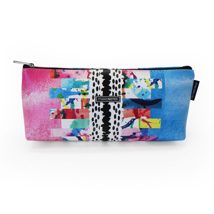 ESTUCHE TRIANGULAR GRANDE COLORFUL GRUNGE | MAKENOTES Imagen principal del producto