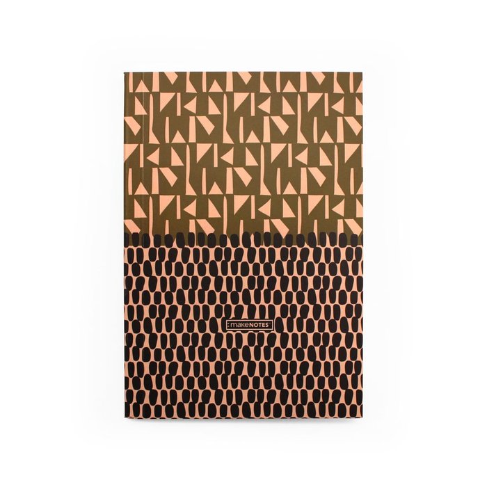 Cuaderno Encolado A5 Rayado 80 Hojas 80 G Tribal Elegance MAKENOTES