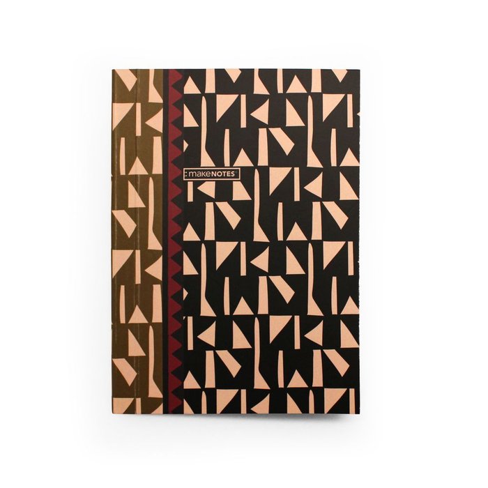 Cuaderno encolado A6 Rayado 80 hojas 80 g Tribal Elegance MAKENOTES