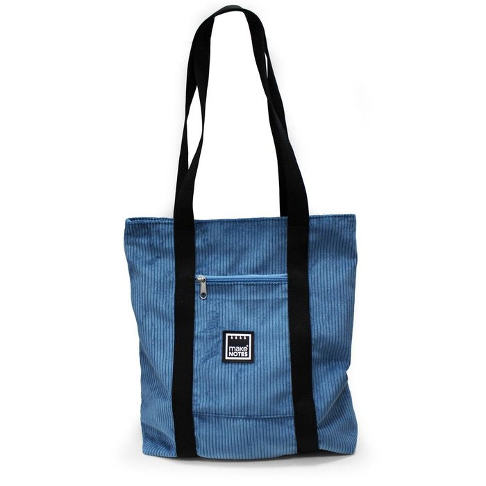 TOTEBAG AZUL CERCETA CON ASA BANDOLERA 68X35X9CM SILKY TOUC | MAKENOTES