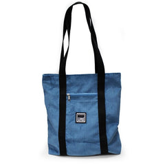 TOTEBAG AZUL CERCETA CON ASA BANDOLERA 68X35X9CM SILKY TOUC | MAKENOTES