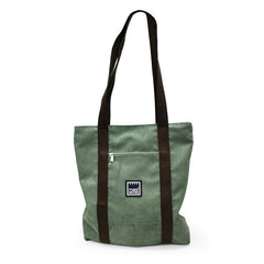 TOTEBAG VERDE CON ASA BANDOLERA 68X35X9 CM SILKY TOUCH | MAKENOTES