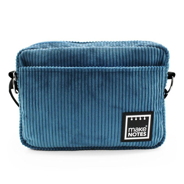 BANDOLERA AZUL CERCETA 21X15X6 CM SILKY TOUCH | MAKENOTES Imagen principal del producto