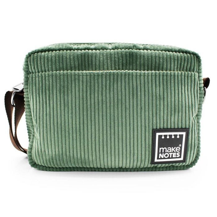 BANDOLERA VERDE 21X15X6 CM SILKY TOUCH | MAKENOTES Imagen principal del producto