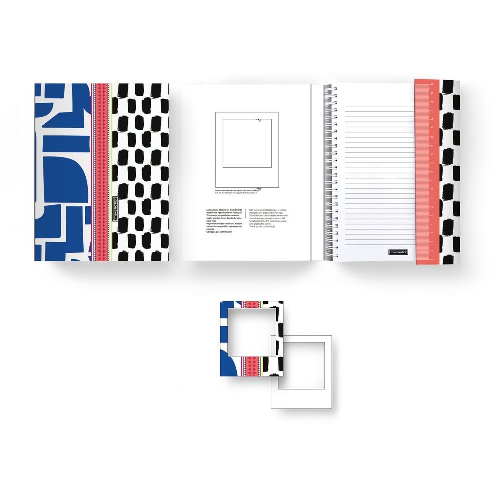 Libro Notas A5 Espiral Blanco Oculto Rayado Monostrokes MAKENOTES Imagen principal del producto