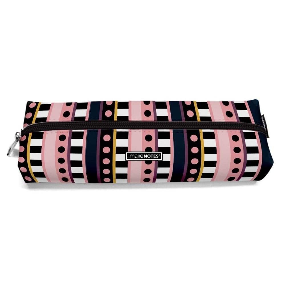 Estuche Rectangular Grande 22x6,5 cm Blackline Pink MAKENOTES